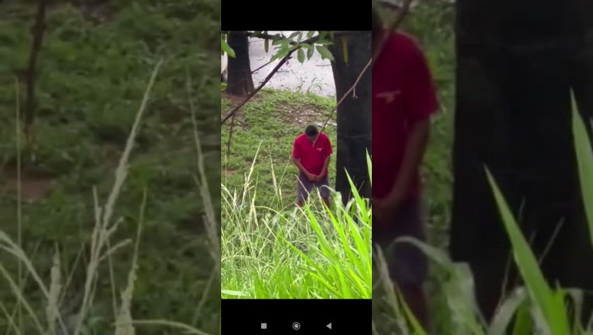 caminhoneiro dando mijao